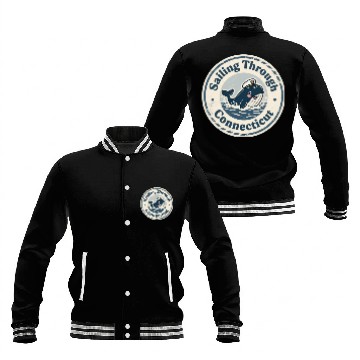 Discover Connecticut Whale Captain Design Baseball Jackets