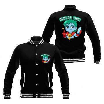 Discover Chibi Style Captain Planet Reduce This!Design Baseball Jackets