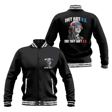 Discover They Hate Us Cuz They Ain't Us Funny 4th Of July Baseball Jackets