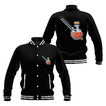 Discover Pixel Art Vampire Potion Design Baseball Jackets