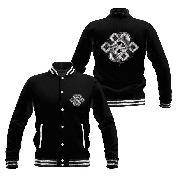 Discover Silver Snake Knot – Mystical & Elegant Baseball Jackets
