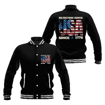 Discover Rejecting Kings Since 1776 Baseball Jackets