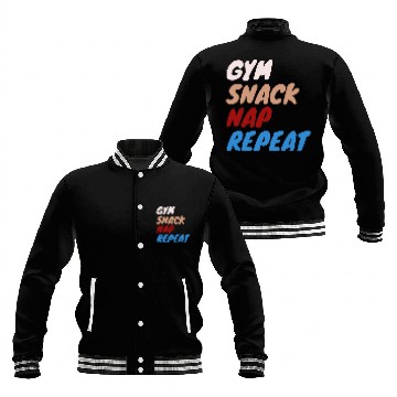 Discover Fitness Motivation Script Baseball Jackets