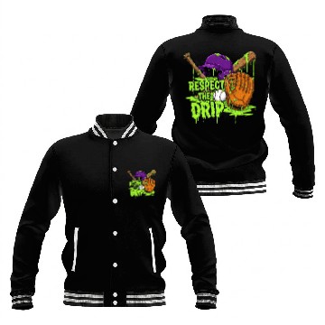 Discover Respect the Drip Baseball Fan Halloween  Baseball Jackets