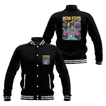Discover Neon Steps Retro Athletic retro 90 Baseball Jackets