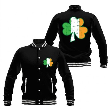 Discover Irish flag Baseball Jackets