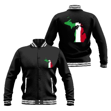 Discover Michigan Italian Italy Flag Pride Baseball Jackets