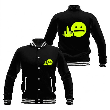 Discover Angry Smiley technical remix Baseball Jackets
