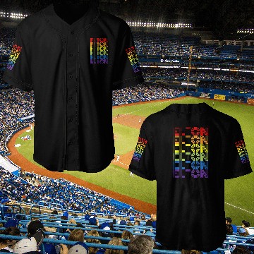Discover Retro Style Elton Rainbow Baseball Jerseys
