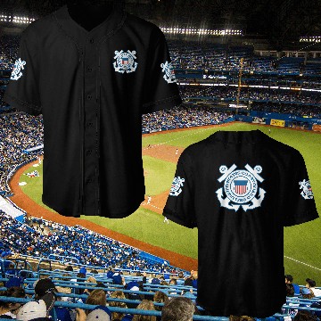 Discover U.S. Coast Guard Veteran Men's Quick-Drying Baseball Jerseys