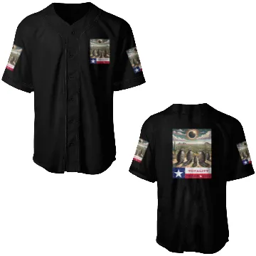 Discover Texas Armadillo Totality Eclipse 2024 Baseball Jerseys