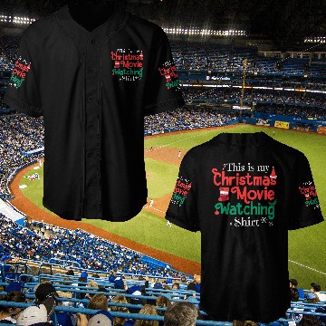 Discover This Is My Christmas Movie Watching Baseball Jerseys