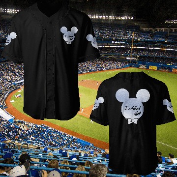 Discover Disney I Asked Proposal Engagement Ring Bow Tie Mickey Baseball Jerseys