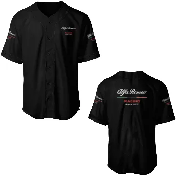 Discover Alfa Romeo Racing logo Baseball Jerseys