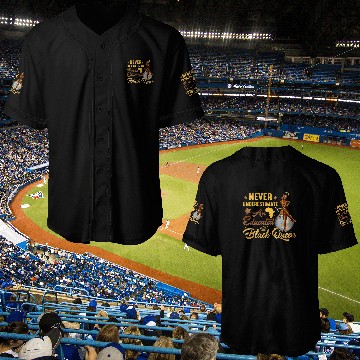 Discover Black Queen Never Underestimate An Educated African Pride Baseball Jerseys