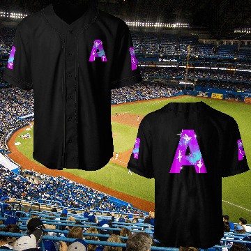 Discover Letter A Monogram Dance Cosmic Ballerina A Name Baseball Jerseys