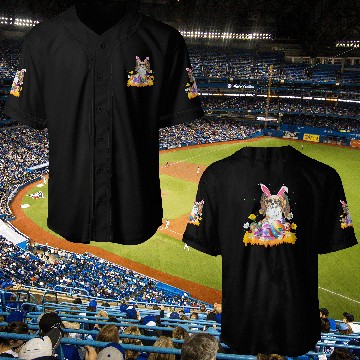 Discover Papillon Pet Funny Easter Egg Lover Papillon Dog Easter Sunday Baseball Jerseys