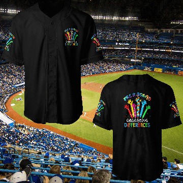 Discover Autism Puzzle PreK Squad Embrace Differences Autism Awareness SPED Teacher Baseball Jerseys