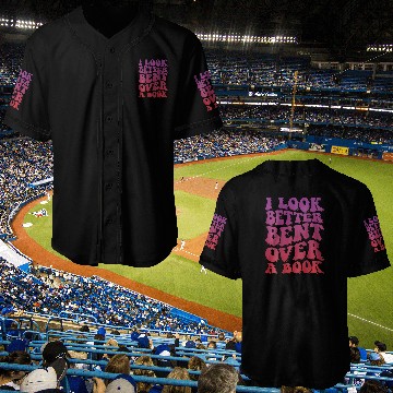 Discover Book Fun I Look Better Bent Over A Book 8 Baseball Jerseys