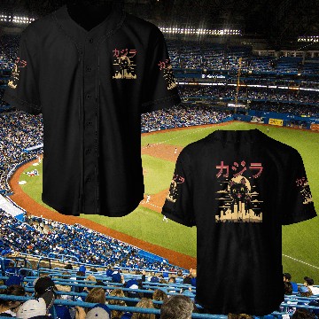 Discover Anime Cat Japanese Catzilla Baseball Tees Baseball Jerseys
