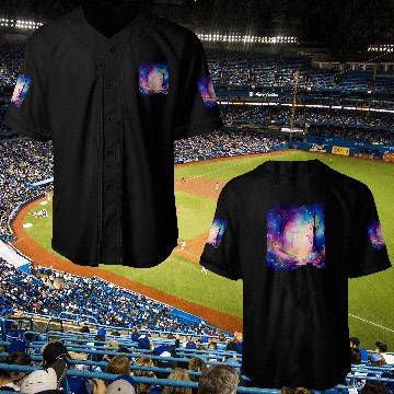 Discover Boho Chic Enchanted Forest Rainbow Watercolor Sky Baseball Tees Baseball Jerseys
