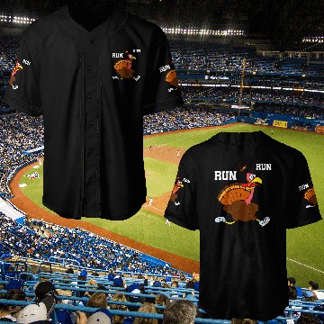 Discover Turkey Run Costume Thanksgiving Running Turkey Trot Baseball Jerseys