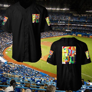 Discover Geometric Harmony Abstract Patterns on Cool Novelty Baseball Jerseys