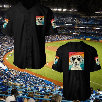 Discover Retro vintages Rhodesian Ridgeback with Sunglasses Dog Lovers Baseball Tees Baseball Jerseys