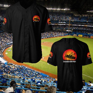 Discover Retro Sunset Grasshopper Zip Baseball Jerseys