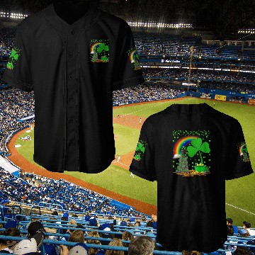 Discover Funny Rainbow German Shorthaired Pointer Dog St Patricks Day Baseball Jerseys
