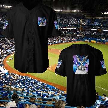 Discover Rabbit Space Glasses Bunny Galaxy Sunglasses Meme Baseball Tees Baseball Jerseys