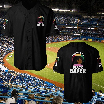 Discover Unapologetic Black Baker Juneteenth African American Afro Baseball Jerseys