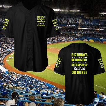 Discover Retired OB nurses Obstetric nurses Funny Obsterical Retirement 2 Baseball Tees Baseball Jerseys