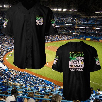 Discover Retired Teacher Joke Baseball Jerseys