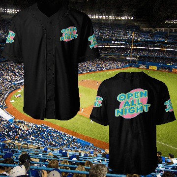 Discover open all night sign Baseball Jerseys