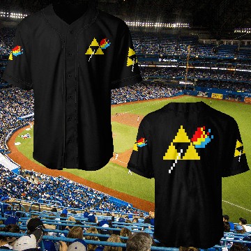 Discover the dark side of the Triforce pixel Baseball Jerseys