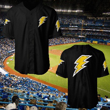 Discover Yellow Lightning, lightning bolt Baseball Jerseys