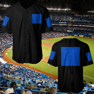 Discover Absolute Zero Blue Plain Solid Color Design Baseball Jerseys