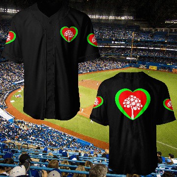 Discover Heart Tree Nature Baseball Jerseys