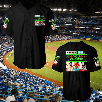 Discover HEAVEN HELL - YOU CHOOSE Baseball Jerseys