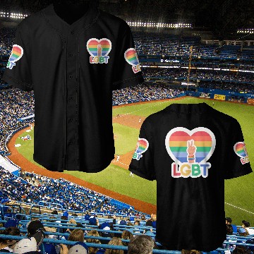 Discover Pride flag heart - Pride quote lgbt community Baseball Jerseys