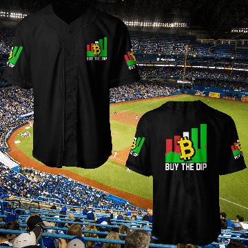 Discover Buy The Dip Blockchain Bitcoin SVG Baseball Jerseys