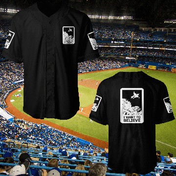 Discover Unicorn "I Want To Believe" UAP Outfit Alien Ufo Baseball Jerseys