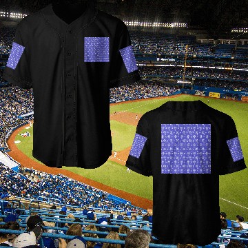 Discover Blue Snowflakes Pattern Baseball Jerseys