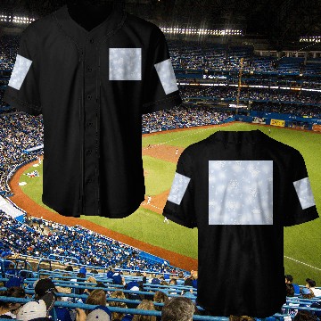 Discover Blue White Snowflakes Pattern Baseball Jerseys