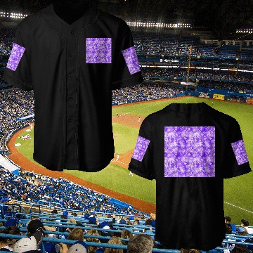 Discover Purple White Snowflakes Pattern Baseball Jerseys