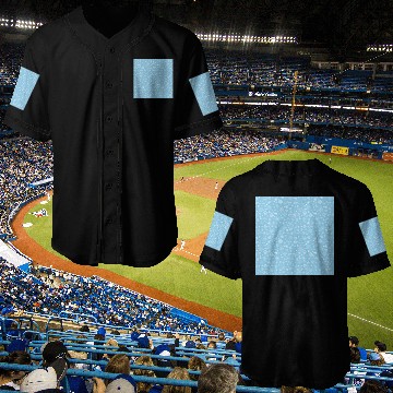 Discover Blue Snowflakes Pattern Baseball Jerseys