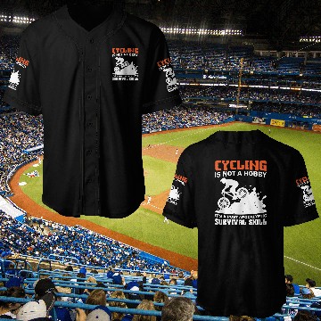 Discover Cycling A Survival Skill Baseball Jerseys
