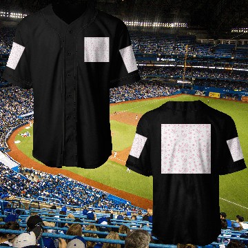 Discover Snowflakes Pattern Pink White Baseball Jerseys