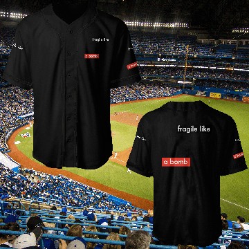 Discover Feminism - Fragile like a bomb - Frida Kahlo Baseball Jerseys